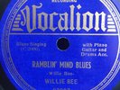 WILLIE BEE VOCALION 03907 BLUES 78 RPM E/E+