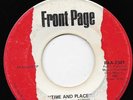 Lee Moses 45RPM Time And Place on Front Page Soul Hear it