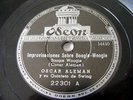 OSCAR ALEMAN Odeon 22301 JAZZ 78 IMPROVISACIONES SOBRE BOOGIE WOOGIE / HACIENDO