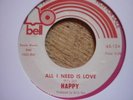 northern soul happy all i need is love bell wdj usa 45 orig crossover