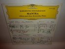 KARLHEINZ STOCKHAUSEN ALFONS & ALOYS KONTARSKY - Mantra . LP . AVANT GARDE / NM
