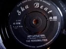 THE PERSONALITIES - Hey Little Girl/Teardrops. Ska Beat JB 222  1965  VG+