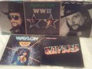 Waylon Jennings 5 LP WWII, HANGIN' TOUGH, WILL THE WOLF SURVIVE, MUSIC MAN...