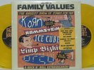 Family Values Tour '98 - 2LP 1998 Yellow Vinyl Korn Ice Cube LIMP BIZKIT PRIMUS