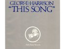 George Harrison Dark Horse This Song Picture Sleeve VERY RARE in this condition