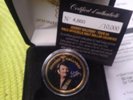 JOHNNY HALLYDAY La pièce du TOUR 66 HALF DOLLAR COLORISE DANS SON ECRIN VELOURS