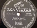 EARTHA KITT Santa Baby RCA 78 RPM E- Christmas