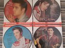 ** ELVIS PRESLEY : 4 X PICTURE DISC BUNDLE : 1980's DUTCH **