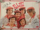 THE RUBETTES RARE AFFICHE POSTER SIGNED AUTOGRAPH BY 4 POLYDOR