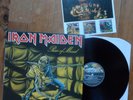IRON MAIDEN France LP + merch insert Piece of mind RARE metal heavy hard 1983