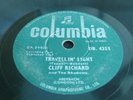 CLIFF RICHARD AND THE SHADOWS TRAVELLIN' LIGHT RARE 1963 78 RPM RECORD