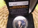 JOHNNY HALLYDAY La pièce du TOUR 66 HALF DOLLAR COLORISE DANS SON ECRIN VELOURS