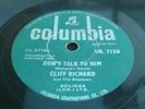 CLIFF RICHARD AND THE SHADOWS DON'T TALK TO HIM RARE 1962 78 RPM SHELLEK RECORD