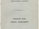 Gene Pitney Stevie Wonder Show Colston Hall, Bristol Hiring Agreement 14/2/69