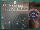 KENNY BURRELL All Night Long LP MONO RVG Prestige Hank Mobley Donald Byrd VG++