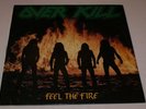 Overkill Feel The Fire First Pressing LP Album 1985 Megaforce Record + OG Insert