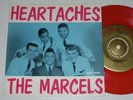 Mega rare The Marcels EP Heartaches Red Wax Colpix CEP-808 Sweden Exc/Exc