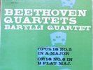 beethoven string quartets-barylli quartet- quartets 5+6 - westminster 18121 NM