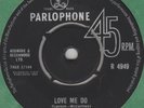 THE BEATLES - LOVE ME DO/PS I LOVE YOU 2nd press Parlophone 4949 black label Ex