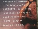 Adhesive - Sideburner Reissue Vinyl Skate Punk Rock Melodic Nofx Strung Out