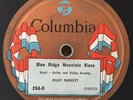 78rpm 1925 Riley Puckett BLUE RIDGE MOUNTAIN BLUES Columbia 254-D EX+