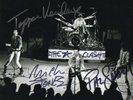AUTHENTIC SIGNED THE CLASH 10 X 8 BAND PHOTO..REAL SIGNATURE..VERY RARE...COA