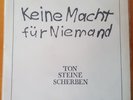 Ton Steine Scherben Keine Macht für Niemand doppel LP