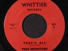 THEE MIDNITERS: That's All / To Be With You 45 (re) Soul