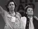 BONO & GELDOF PHOTO LIVE AID 1985 UNIQUE IMAGE UNRELEASED HUGE 12INCH EXCLUSIVE