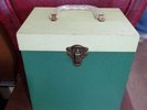 Metal 45 RPM  Storage Box  Really Nice Condition  Holds 50 records