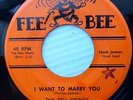 DELL VIKINGS white doowop VG++ 2nd FEE BEE 45 I WANT TO MARRY YOU WILLETTE ws349
