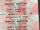 2 places carre or Concert  David GUETTA 19.01.18 Paris