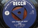 THEM - Here Comes The Night 7/45 Rhodesia Zimbabwe DECCA