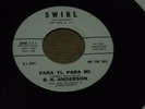 B.K. ANDERSON 45.  MINIMUM WAGE  /  PARA TI, PARA MI.  POPCORN R&B SOUL.