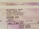 2 places NTM FOSSE concert 10/03/18 Bercy Aréna Paris