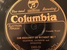 Columbia 1860D CLAYTON, JACKSON & DURANTE ( Jimmy) HIS FIRST   78 rpm EE+/E+1928