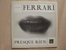 LUC FERRARI Presque rien French INA Gramm Crazy og LP Avant-Garde no PROSPECTIVE
