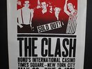 The Clash  ORIGINAL 1981  NYC 'BONDS  1ST RED EXTRA DATES POSTER