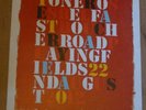 THE STONE ROSES Belfast lithograph gig poster 25-6-2012 very rare numbered 26/40