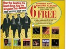 THE BEATLES, BEACH BOYS. & KINGSTON TRIO, ORIGINAL 1964 PROMO TRI-FOLD FLEXI  NM