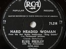 ELVIS PRESLEY-HARD HEADED WOMAN / DON'T ASK ME WHY-78 RPM-SOUTH AFRICA- EXC COND