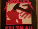 Metallica Kill 'em All Megaforce MRI 069 LP Vinyl Inner Lyrics Sleeve Vg/Vg