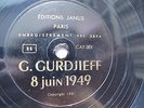 3 x  G.GURDJIEFF 78 Rpm / EDITIONS JANUS PARIS CAT 001 &  CAT 002 &  CAT 004