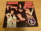 QUEEN LP SHEER HEART ATTACK 1974 ELEKTRA WHITE LABEL PROMO STICKER + INSERT NICE