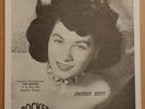 Original Sherree Scott cardboard 45 insert, rockabilly RAB, Rocket Records
