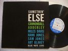 CANNONBALL ADDERLEY SOMETHIN`ELSE ORIG BLUE NOTE BLP 1595 MONO 63rd DG RVG MILES