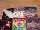 6 Styx Lp's Caught In The Act,miracles,Equinox,Kilroy,serpent,paradise