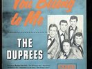 VINYL LP Duprees - You Belong To Me Coed LPC 905 mono Doo-Wop auotgraphed