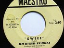 RICHARD FUDOLI-GWEEE /BOSSA NOVA JUMPIN BEAN ON MAESTRO LATIN MOD JAZZ 45-VG+ HE