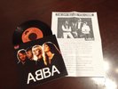 ABBA *THE DAY BEFORE YOU CAME* 7'' 1982 RADIO PROMO WITH PRESS RELEASE EXC